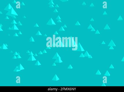 Passaggio a forme geometriche di base - illustrazione 3d Foto Stock