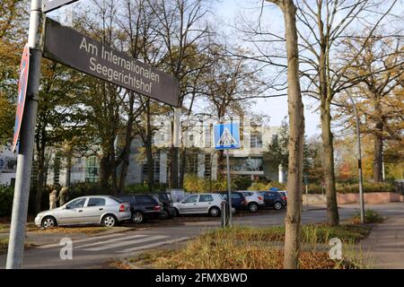 Sede del Tribunale internazionale per il diritto del mare ad Amburgo, Germania - l'ITLOS è un'organizzazione intergovernativa. Foto Stock