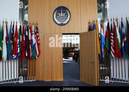Sede del Tribunale internazionale per il diritto del mare ad Amburgo, Germania - l'ITLOS è un'organizzazione intergovernativa. Foto Stock