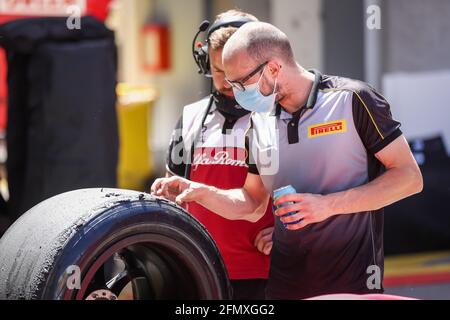 Illustrazione durante i giorni di prova dei pneumatici Pirelli da 18 pollici dal 11 al 12 maggio 2021 sul circuito di Barcellona-Catalunya, a Montmelo, vicino a Barcellona, Spagna - Foto Antonin Vincent / DPPI Foto Stock