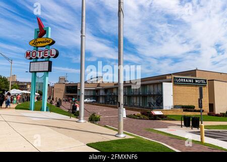 Memphis, TN - 5 settembre 2021: Il Lorraine Motel a Memphis, TN dove Martin Luther King, Jr è stato assassinato. Foto Stock