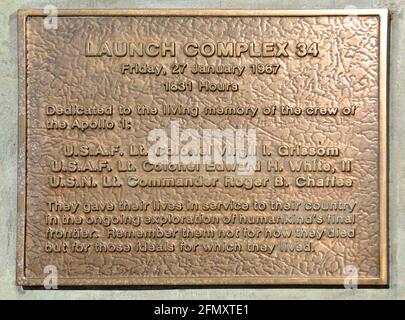Cape Canaveral Air Force Station Launch Complex 34 (LC-34) è un sito di lancio a Cape Canaveral, Florida. LC-34 e la sua gemella a nord, LC-37, erano u Foto Stock