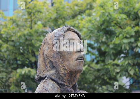 Great Famine Memorial, Dogana Quay, Dublino, Irlanda Foto Stock