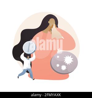 Illustrazione vettoriale del concetto astratto dell'influenza stagionale. Illustrazione Vettoriale