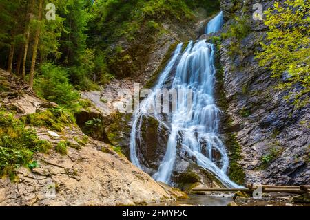 Cascata del velo di sposa, Cascada Valul Miresei, Afuseni, Cluj County, Romania Foto Stock