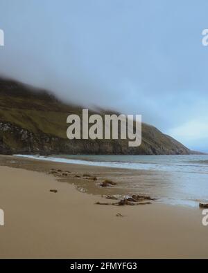 Giornata di Couldy su Achill Island in irlanda. Foto Stock