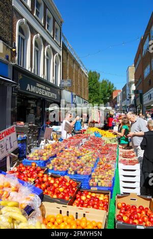 Ramsgate Street Market, High Street, Ramsgate, isola di Thanet, Kent, England, Regno Unito Foto Stock