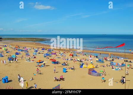 Joss Bay, vicino a Broadstairs, Kent, Inghilterra, Regno Unito Foto Stock