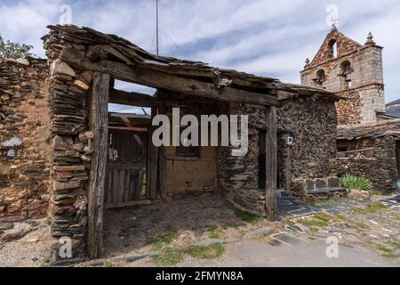 El Muyo villaggio nella provincia di Segovia, Spagna Foto Stock