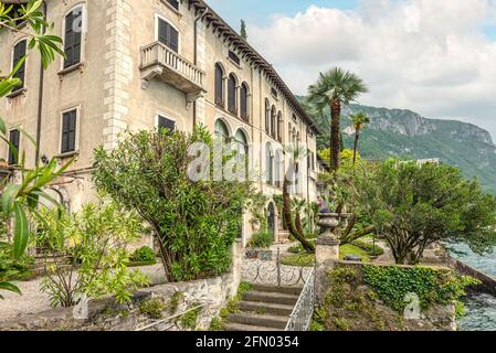 Giardino Botanico Di Villa Monastero, Varenna, Lombardia, Italia Foto Stock