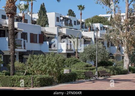 Promenade in Alcossebre, Costa del Azahar provincia di Castellon, Spagna, Europa Foto Stock