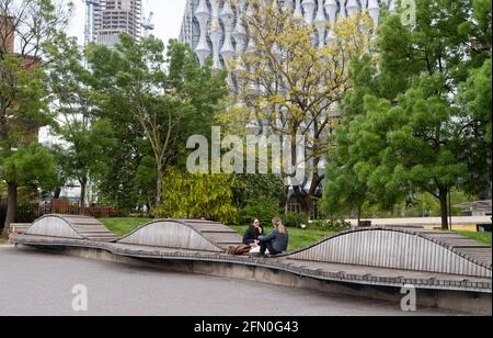 riverside Walk, Ambasciata degli Stati Uniti, Londra Foto Stock