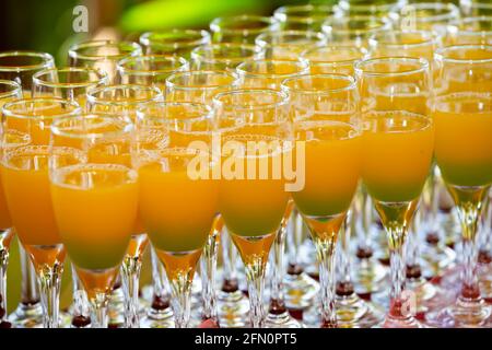 cocktail con succo d'arancia. Foto Stock
