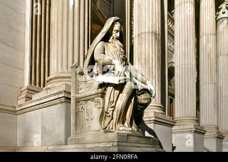 Monumento di saggezza del tribunale della divisione Appellate dello stato di New York di Madison Square Park a New York City. Foto Stock