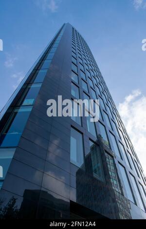 Sparda - Bank West Tower nel centro della città di Dortmund. Foto Stock