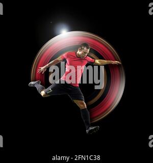 Abstract desing, concetto di sport, azione, movimento nello sport Foto Stock