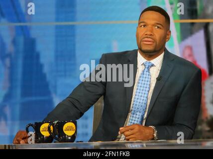 NEW YORK, NY MAGGIO 12: Michael Strahan sul set di Good Morning America a New York City il 12 maggio 2021. Credito: RW/MediaPunch Foto Stock