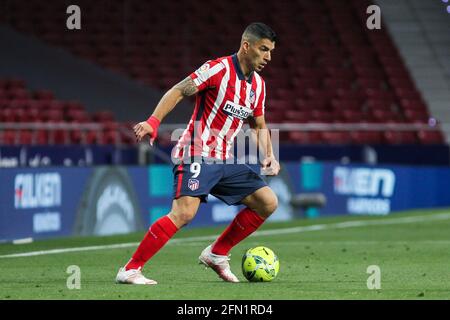 Madrid, Spagna. 12 maggio 2021. Luis Suarez dell'Atletico de Madrid durante la partita di calcio del campionato spagnolo la Liga tra Atletico de Madrid e Real Sociedad il 12 maggio 2021 allo stadio Wanda Metropolitano di Madrid, Spagna - Foto Irina R Hipolito/Spagna DPPI/DPPI/LiveMedia Credit: Independent Photo Agency/Alamy Live News Foto Stock
