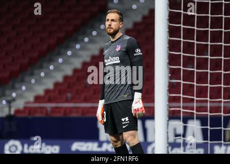 Madrid, Spagna. 12 maggio 2021. Jan Oblak dell'Atletico de Madrid durante la partita di calcio del campionato spagnolo la Liga tra Atletico de Madrid e Real Sociedad il 12 maggio 2021 allo stadio Wanda Metropolitano di Madrid, Spagna - Foto Irina R Hipolito/Spagna DPPI/DPPI/LiveMedia Credit: Independent Photo Agency/Alamy Live News Foto Stock