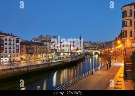 Mercado de la rivera, Bilbao, Biscaglia, Paesi Baschi, Euskadi, Euskal Herria, Spagna, Europa Foto Stock