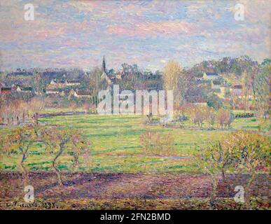 Febbraio, Alba, Bazincourt, Camille Pissarro, 1893, Museo Kroller-Muller, Parco Nazionale Hoge Veluwe, Otterlo, Paesi Bassi, Europa Foto Stock