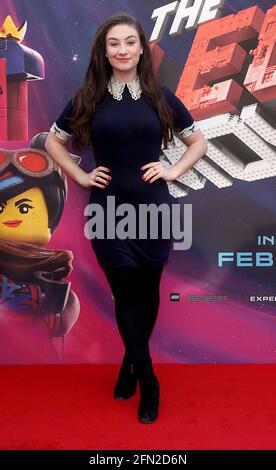 02 febbraio 2019 - Londra, Inghilterra, Regno Unito - The Lego Movie 2: La seconda parte 'UK Premiere Spettacoli fotografici: Ospite Foto Stock