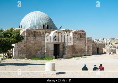 Umayyad Palace, Citadel Hill, Amman, Giordania Foto Stock