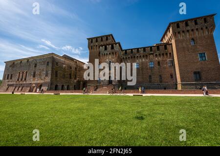 Mantova. Castello di San Giorgio (Castello di San Giorgio, 1395-1406), parte del Palazzo Ducale o Palazzo reale Gonzaga. Lombardia, Italia, Europa. Foto Stock