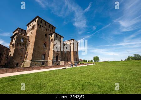 Mantova. Castello di San Giorgio (Castello di San Giorgio, 1395-1406), parte del Palazzo Ducale o Palazzo reale Gonzaga. Lombardia, Italia, Europa. Foto Stock