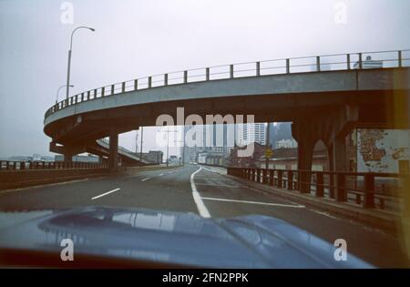 Paesaggio urbano, New York, Stati Uniti, 1977 Foto Stock