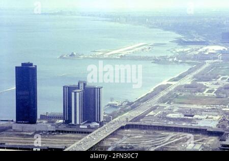 Lake Michigan, Chicago il, USA, aprile 1977 Foto Stock