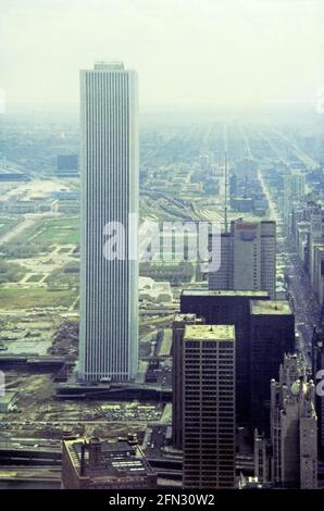 Sityscape, Chicago, Illinois, Stati Uniti, 1977 Foto Stock