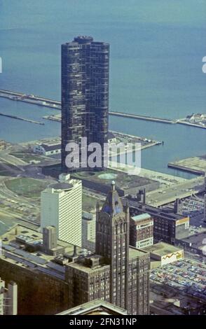 Sityscape, Chicago, Illinois, Stati Uniti, 1977 Foto Stock