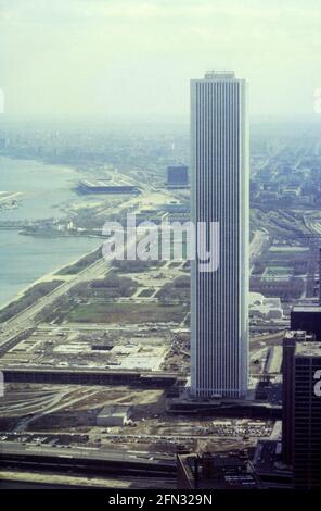 Sityscape, Chicago, Illinois, Stati Uniti, 1977 Foto Stock