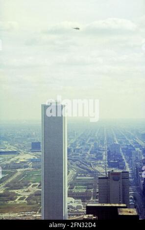 Sityscape, Chicago, Illinois, Stati Uniti, 1977 Foto Stock