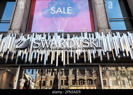 Cartello Swarovski Store a Monaco Foto Stock