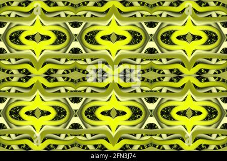 Sfondo astratto giallo. Motivo senza giunture astratto per sfondo, sfondo, banner, modello, illustrazione, tessuti e altri disegni. Vernice. Foto Stock