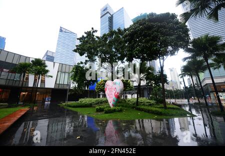 Arte di strada di High Street a Bonifacio Global City Foto Stock