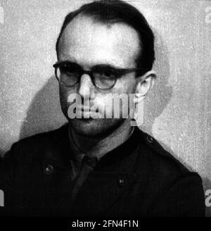 Drechsel, Max Ulrich Graf von, 3.10.1911 - 4.9.1944, giurista e ufficiale tedesco, davanti alla Corte dei popoli, Berlino, 8.8.1944, REDAZIONALE-USO-SOLO Foto Stock