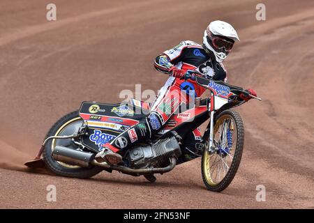 Manchester, Regno Unito. 13 maggio 2021. MANCHESTER, REGNO UNITO. 13 MAGGIO. Paul Bowen durante la Belle Vue Aces Media Day al National Speedway Stadium di Manchester giovedì 13 maggio 2021. (Credit: Eddie Garvey | MI News ) Credit: MI News & Sport /Alamy Live News Foto Stock