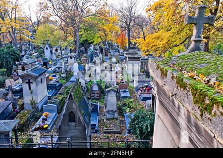 Cimetière de Montmartre, Parigi, Francia Foto Stock