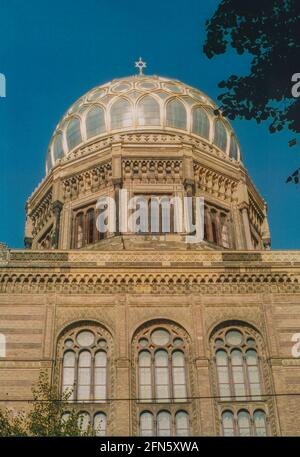 Nuova Sinagoga Berlino - Centrum Judaicum in Oranienburger Strasse a Berlino, Germania, Europa - immagine archivistica da ca. 2006 Foto Stock