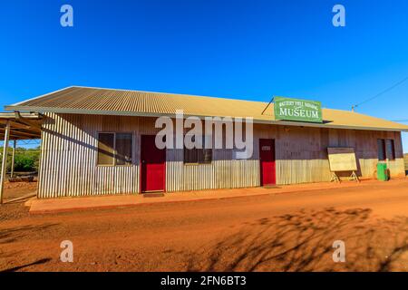 Tennant Creek, Australia - Agosto 2019: Museo della miniera d'oro di Battery Hill di Tennant Creek. Territorio del Nord dell'Australia. Foto Stock