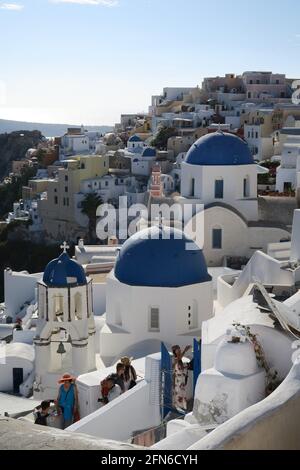 Santorini, Grecia. 04 Ott 2017. Vista generale della città Foto Stock