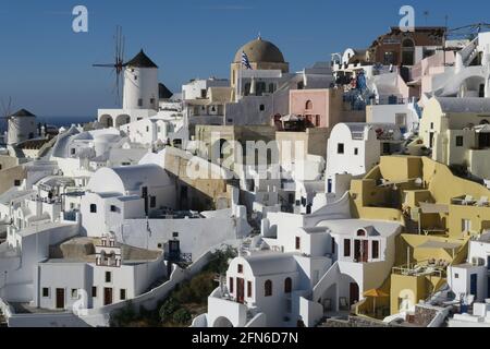 Santorini, Grecia. 04 Ott 2017. Vista generale della città Foto Stock