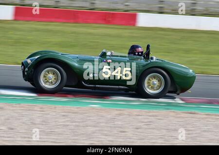 Gregor Fisken, Sam Hancock, Jaguar HWM, RAC Woodcote Trophy, Stirling Moss Trophy, Per le vetture sportive precedenti al 61, il Donington Historic Festival, Donington Pa Foto Stock