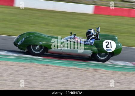 Gareth Burnet, Richard Bradley, Lotus XV, RAC Woodcote Trophy, Stirling Moss Trophy, Per le vetture sportive precedenti al 61, Donington Historic Festival, Donington Foto Stock