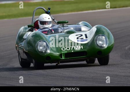 Gareth Burnet, Richard Bradley, Lotus XV, RAC Woodcote Trophy, Stirling Moss Trophy, Per le vetture sportive precedenti al 61, Donington Historic Festival, Donington Foto Stock