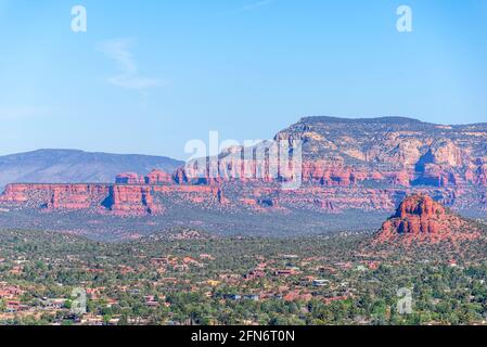 Vista dall'aeroporto di Sedona. Sedona, Arizona, Stati Uniti. Foto Stock