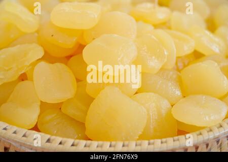 Conserva di frutta di palma di zucchero Foto Stock